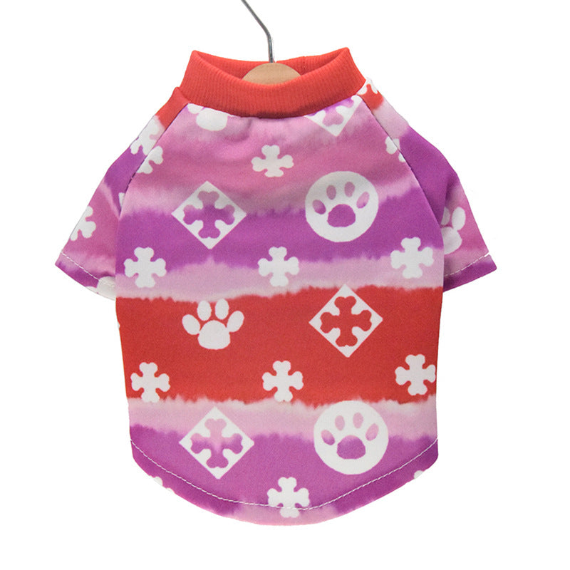 Net Red Same Style Gradient Dog Clothes Teddy Clothes Pet Clothes Spring And Autumn Pet Clothes