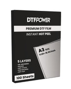 A3 Turbo Peel Instant DTF Film Sheets