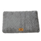 3D Foam Pet Bed with Removable Washable Faux Fur Cover Orthopedic Waterproof Dog Cat Bed for Crate Anti-Slip Bottom Pets Mats