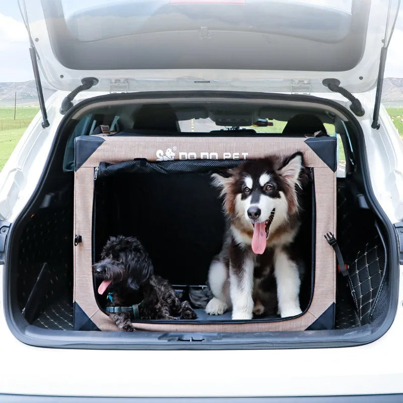 Dog Crate Travel Foldable Pet Crate for Puppy/Small Dog 18 Lbs Soft Cat Carrier Fit for Indoor & Outdoor/Car Back Seat/Trunk