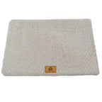 3D Foam Pet Bed with Removable Washable Faux Fur Cover Orthopedic Waterproof Dog Cat Bed for Crate Anti-Slip Bottom Pets Mats