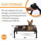 K&H Pet Products Original Bolster Pet Cot Elevated Pet Bed