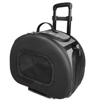 Pet Life ® 'Final Destination' Airline Approved 2-in-1 Tough-Shell Wheeled Collapsible Travel Fashion Pet Dog Carrier Crate